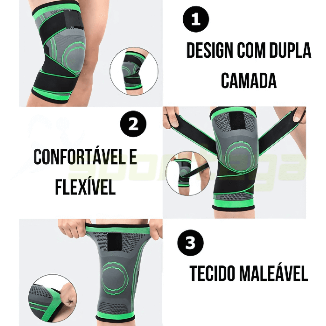 JoelhoComfort - Joelheira Ortopédica de Compressão (COMPRE 1 LEVE 2)!