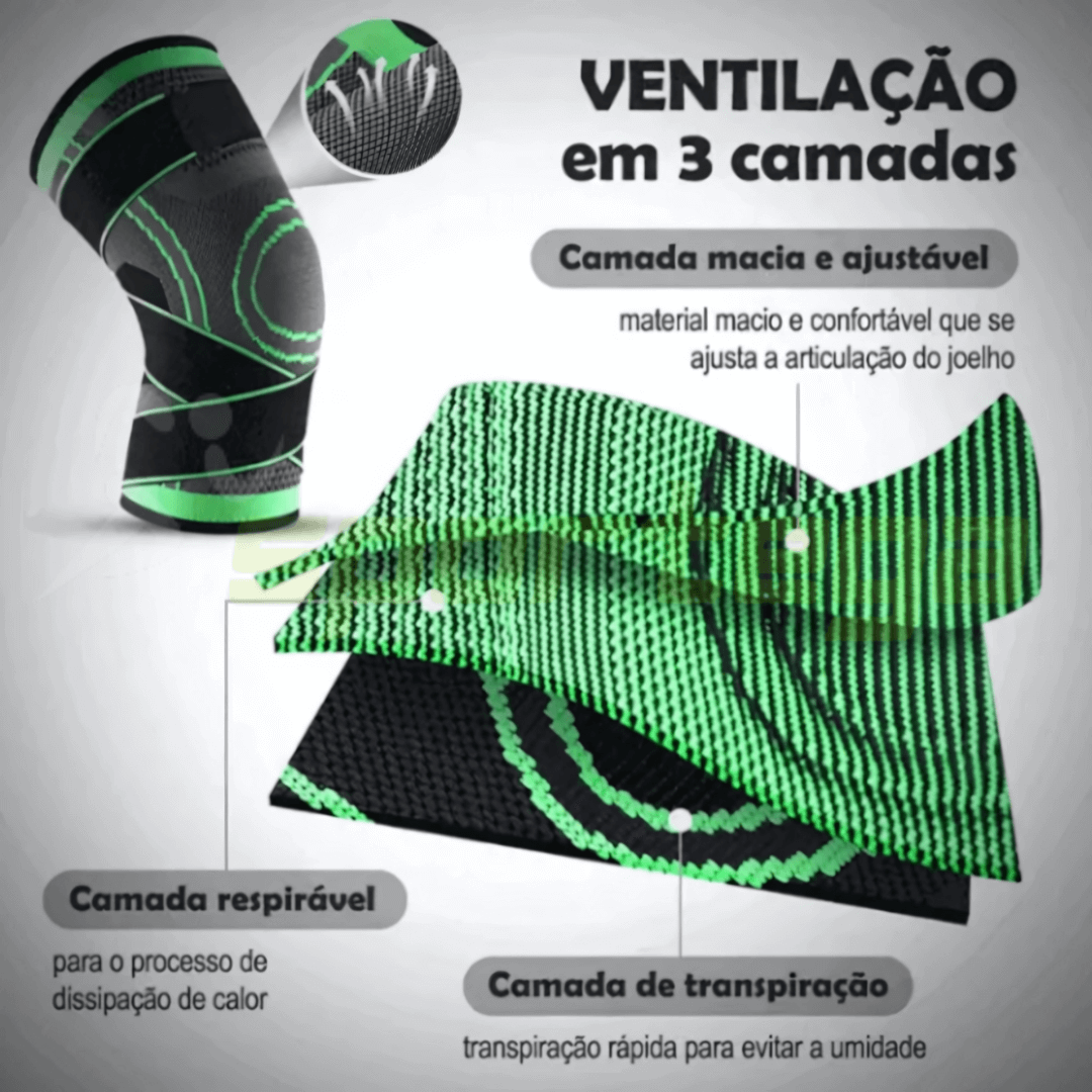 JoelhoComfort - Joelheira Ortopédica de Compressão (COMPRE 1 LEVE 2)!