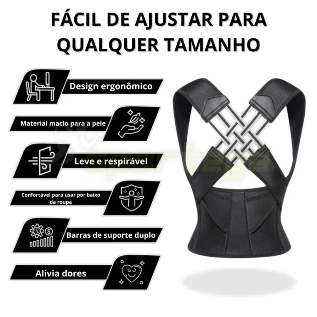 PostureEase - 60% OFF HOJE! Compre 2 e Pague Apenas 1 + Frete Grátis!