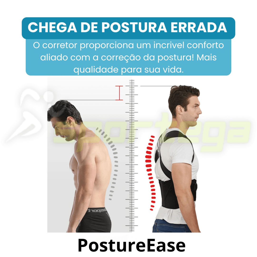 PostureEase - 60% OFF HOJE! Compre 2 e Pague Apenas 1 + Frete Grátis!