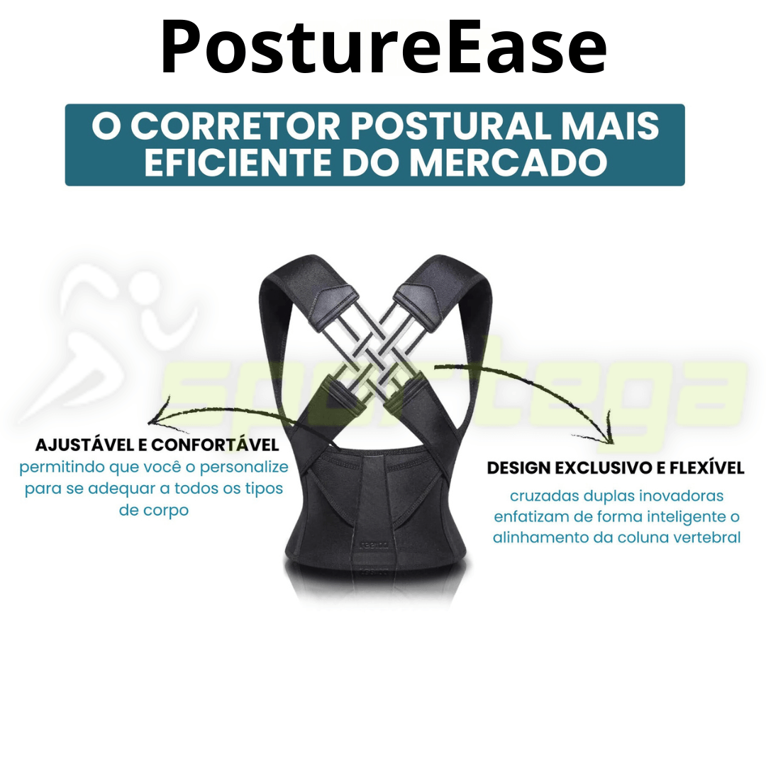 PostureEase - 60% OFF HOJE! Compre 2 e Pague Apenas 1 + Frete Grátis!
