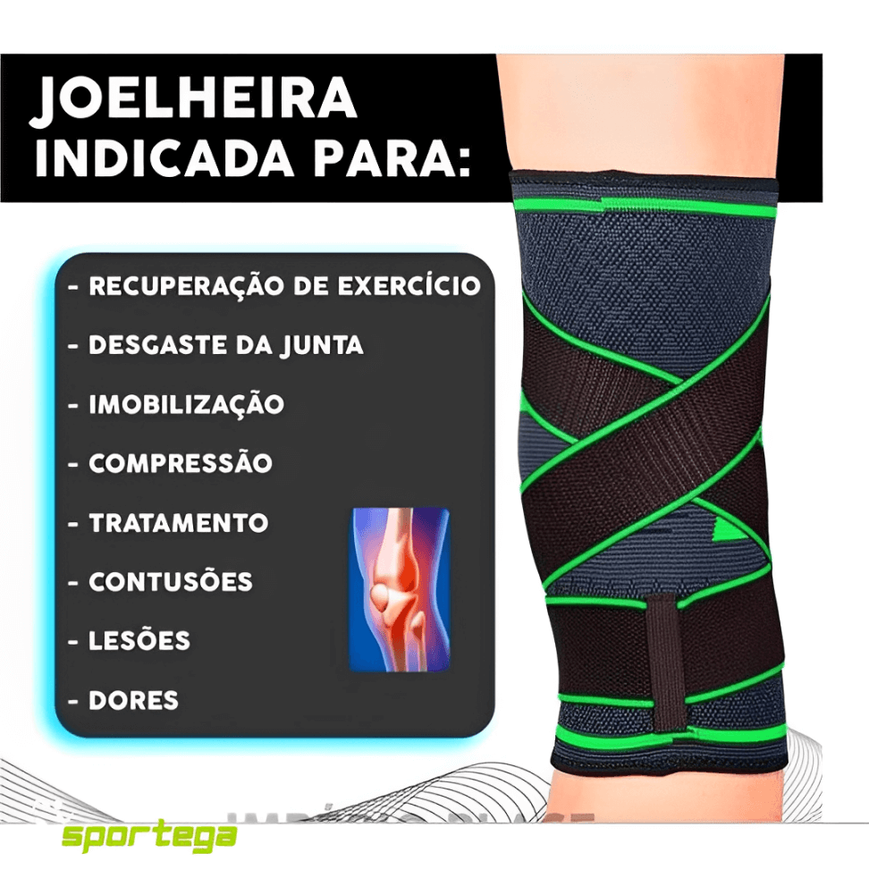 JoelhoComfort - Joelheira Ortopédica de Compressão (COMPRE 1 LEVE 2)!