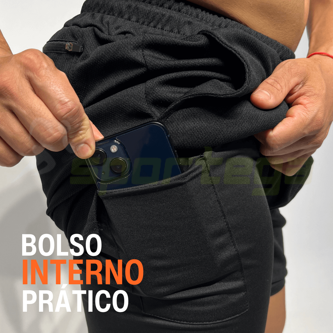 Shorts PowerFit 2 em 1 ( LEVE 3 PAGANDO 2! )