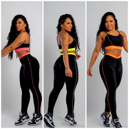 Conjunto calça legging Top fitness