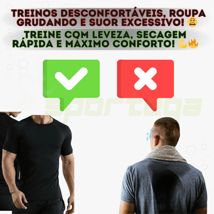 Kit FitMax Fitness 6 Peças Dry Fit (3 Camisetas + 3 Shorts 2 em 1)