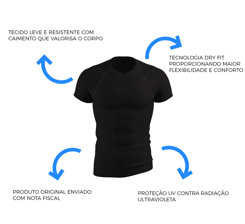 Camiseta Raglan Masculina Dry Fit