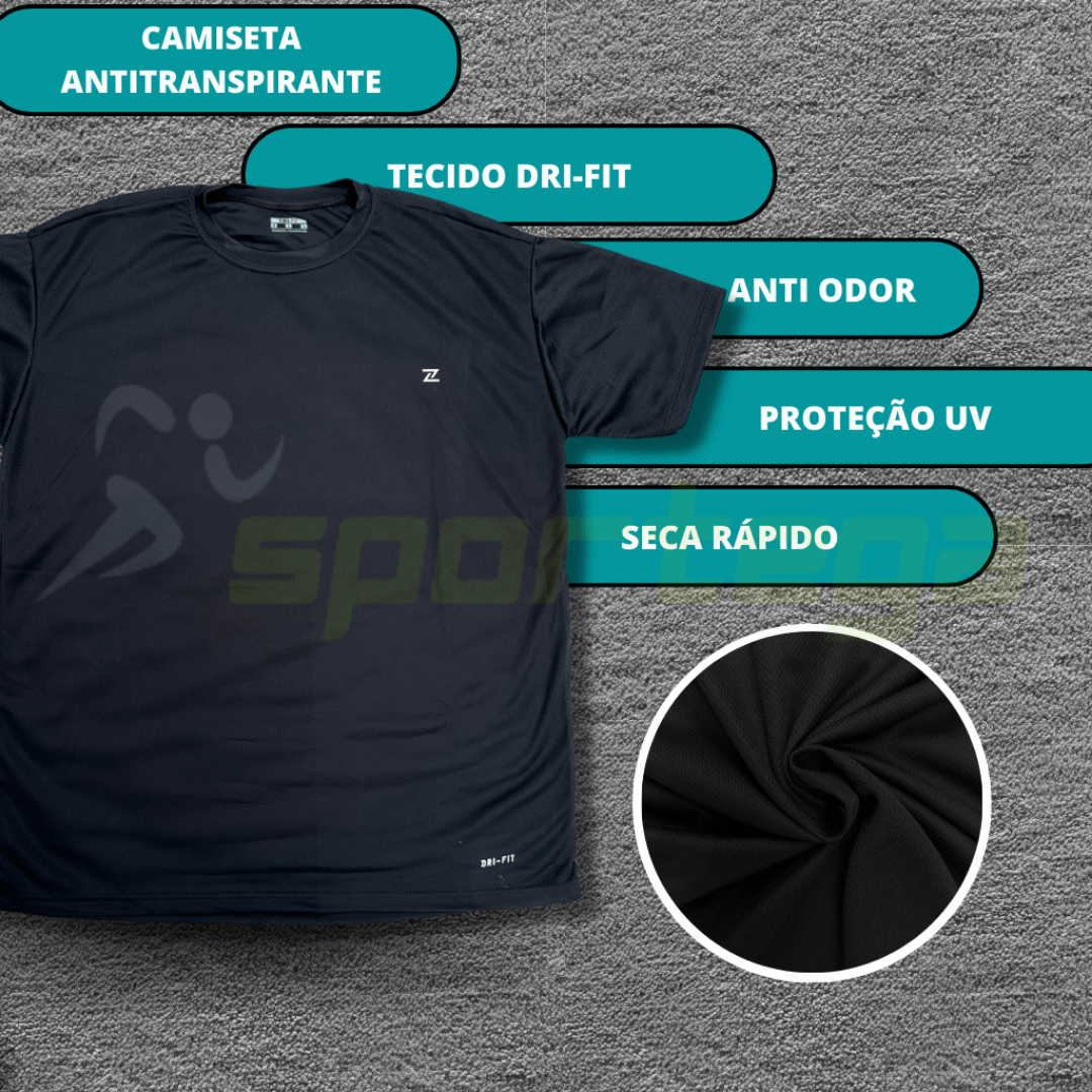 Kit FitMax Fitness 6 Peças Dry Fit (3 Camisetas + 3 Shorts 2 em 1)