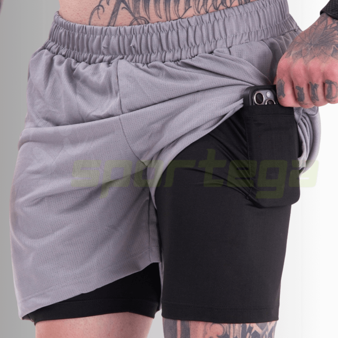 Shorts PowerFit 2 em 1 ( LEVE 3 PAGANDO 2! )