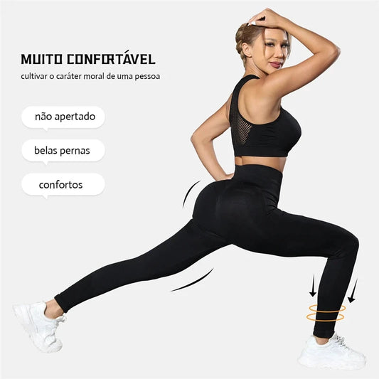 Calça Legging Feminina Ginástica Yoga