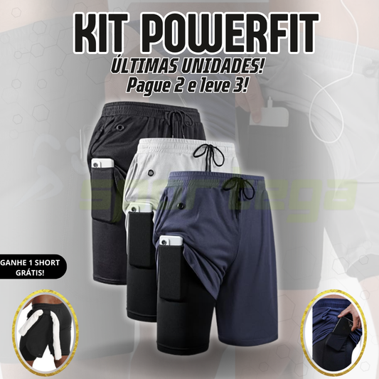 Shorts PowerFit 2 em 1 ( LEVE 3 PAGANDO 2! )