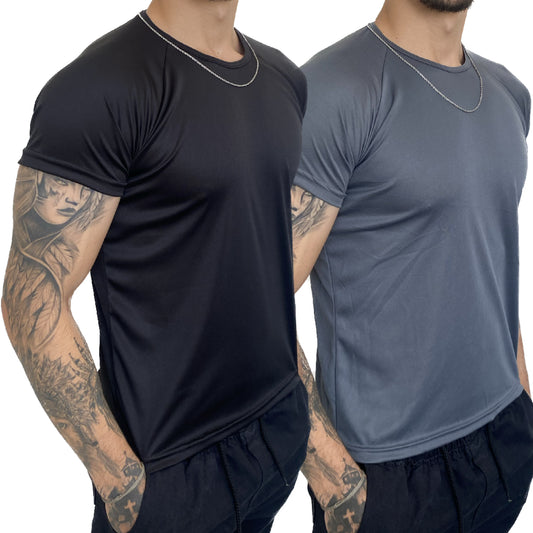 Kit com 2 Camisetas Dry Fit Masculina